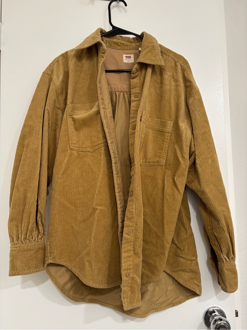 Levi's Corduroy Shirt Jacket in Camel Brown